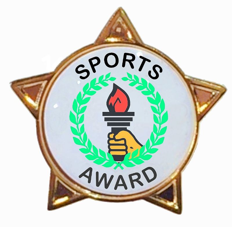 SPORTS AWARD star badge